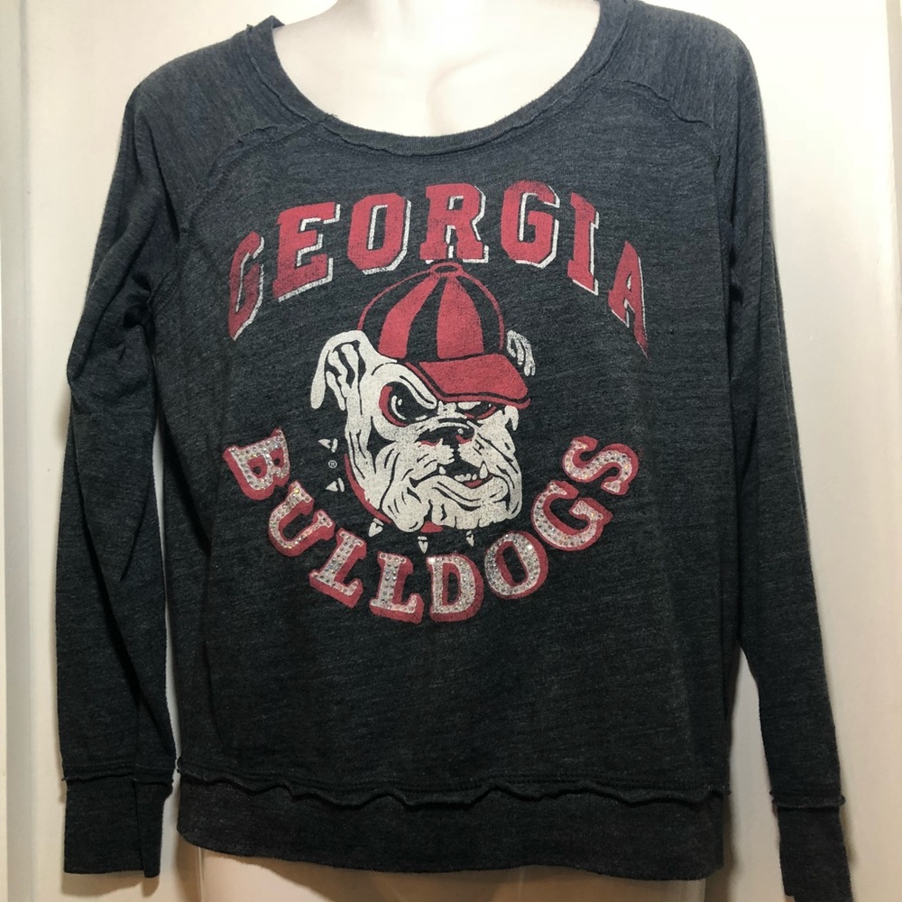 Georgia Bulldogs long sleeve shirt embellished